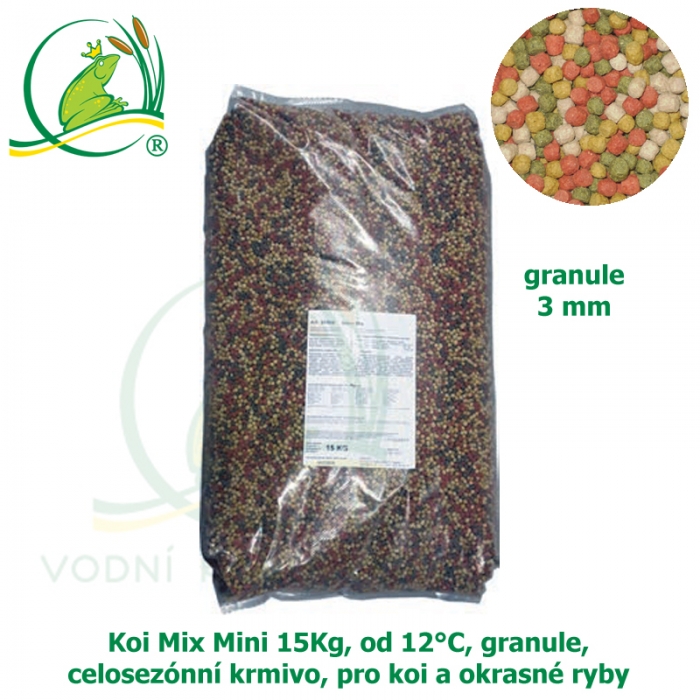 Koi Mix Mini 15Kg, Od 12°C, Granule 3 Mm, Celosezónní Krmivo, Pro Malé ...