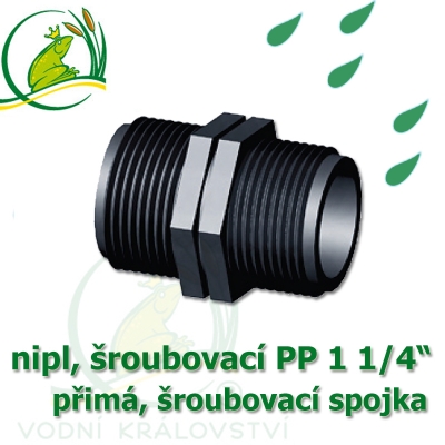 nipl PP, přimý 1 1/4"