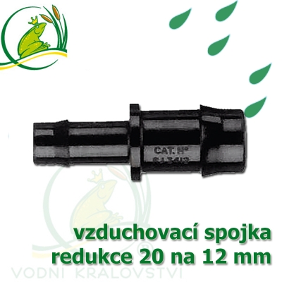 Spojka redukce PP, 19-20x12-13 mm, vzduchovací, hadičková