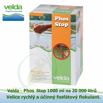 Phos Stop 1000 g na 20 m3, velice účinný a rychlý fosfátový flokulant. 