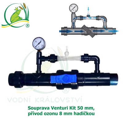 Souprava Venturi Kit 50 mm, přívod ozonu 8 mm hadičkou