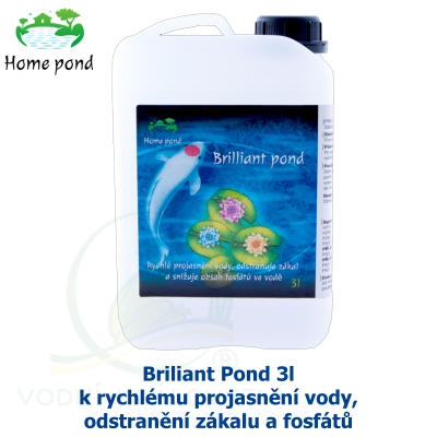 Briliant Pond 3l - k rychlému projasnění vody, odstranění zákalu a fosfátů