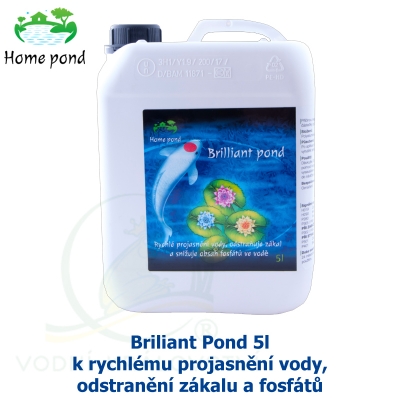 Briliant Pond 5l - k rychlému projasnění vody, odstranění zákalu a fosfátů