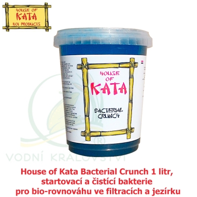 House of Kata Bacterial Crunch 1 litr, startovací a čistící bakterie pro bio-rovnováhu ve filtracích a jezírku