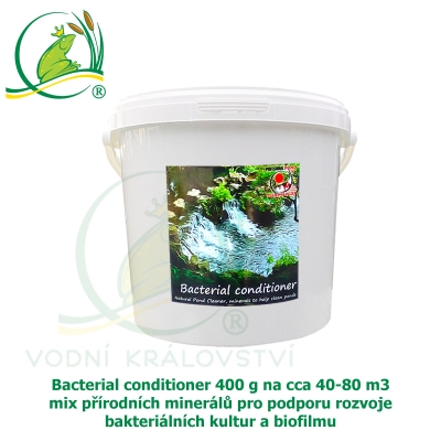 Bacterial conditioner 400 g na cca 40-80 m3, minerály pro tvorbu optimálního biofilmu a dočištění dna zahradního jezírka