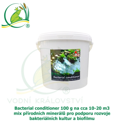 Bacterial conditioner 100 g na cca 10-20 m3, minerály pro tvorbu optimálního biofilmu a dočištění dna zahradního jezírka