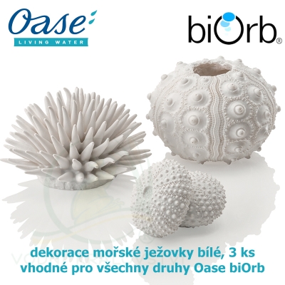 biOrb ježovky bílé, 3 kusy, dekorace do akvária-48364